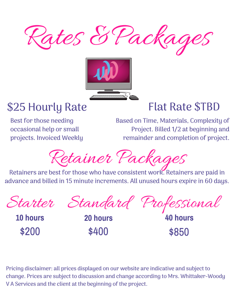 25Rates and Packages